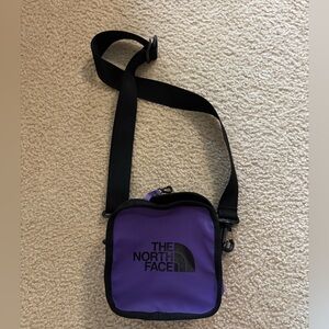 The North Face Compact Purple and Black Crossbody Bag